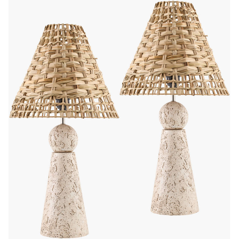 Lathisa Modern Brown/Light Gray Table Lamp