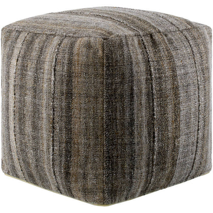 Meganne Dark Brown Pouf