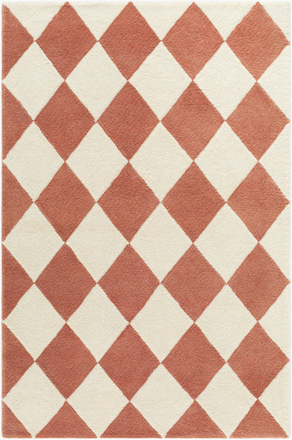 Tamera Global Terracotta Washable Area Rug