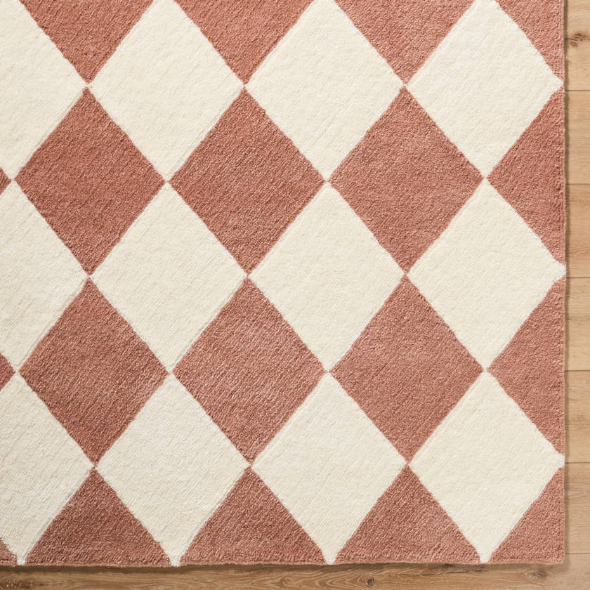 Tamera Global Terracotta Washable Area Rug