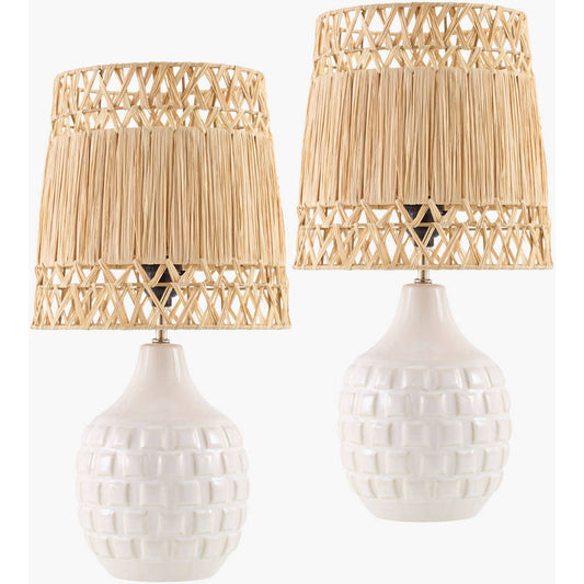 Natika Modern Cream Table Lamp