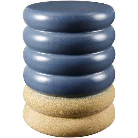 Marlissa Blue/Khaki Garden Stool