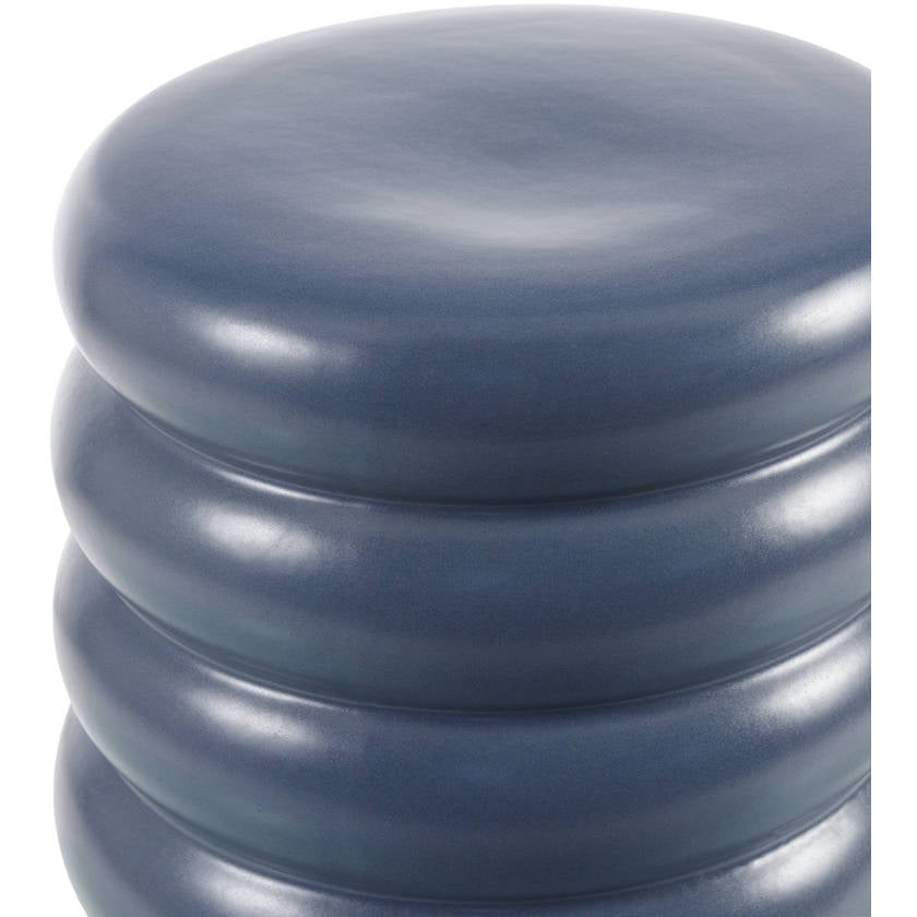 Marlissa Blue/Khaki Garden Stool