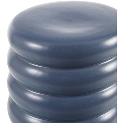 Marlissa Blue/Khaki Garden Stool
