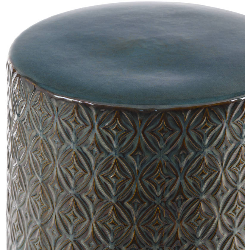 Cassi Blue Garden Stool