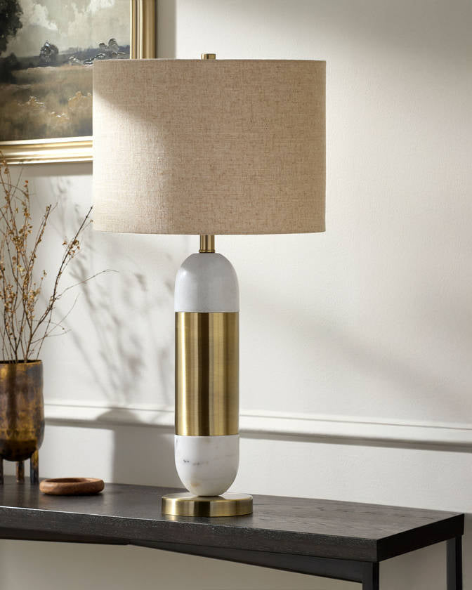 Monte Modern Metallic - Gold Table Lamp