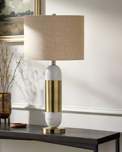 Monte Modern Metallic - Gold Table Lamp