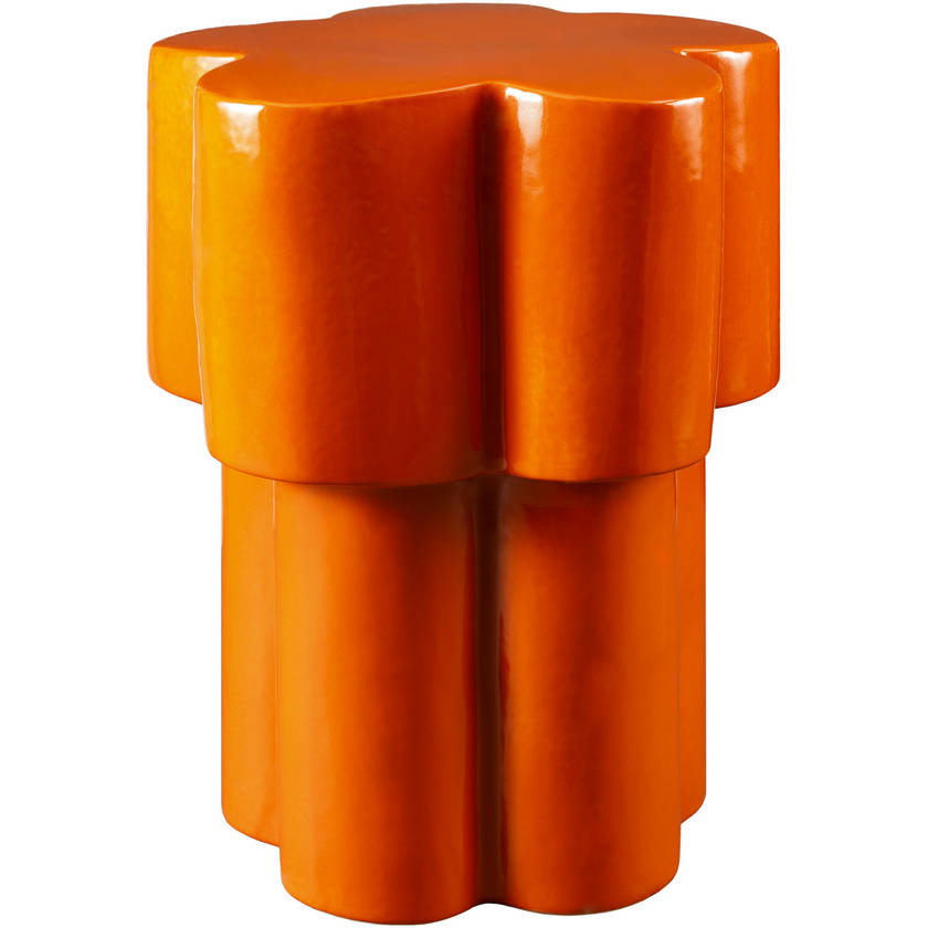 Vonetta Burnt Orange Garden Stool
