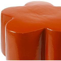 Vonetta Burnt Orange Garden Stool