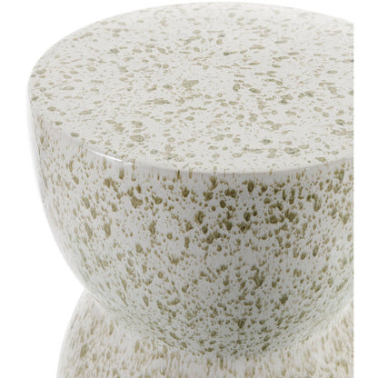 Charee Cream Garden Stool