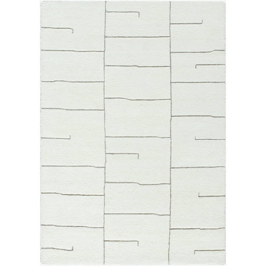 Adrien Global Light Silver Area Rug