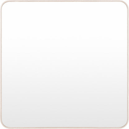 Louvenia Modern Brown Wall Mirror