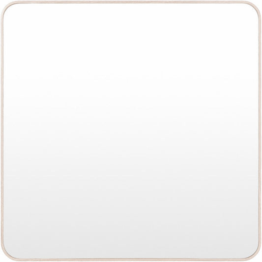 Louvenia Modern Brown Wall Mirror