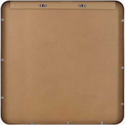 Louvenia Modern Brown Wall Mirror
