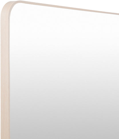 Louvenia Modern Brown Wall Mirror
