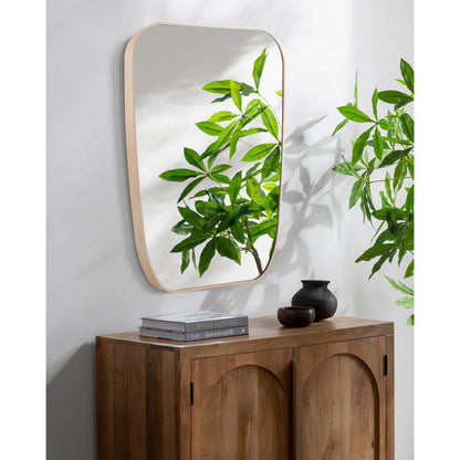 Samone Modern Brown Wall Mirror