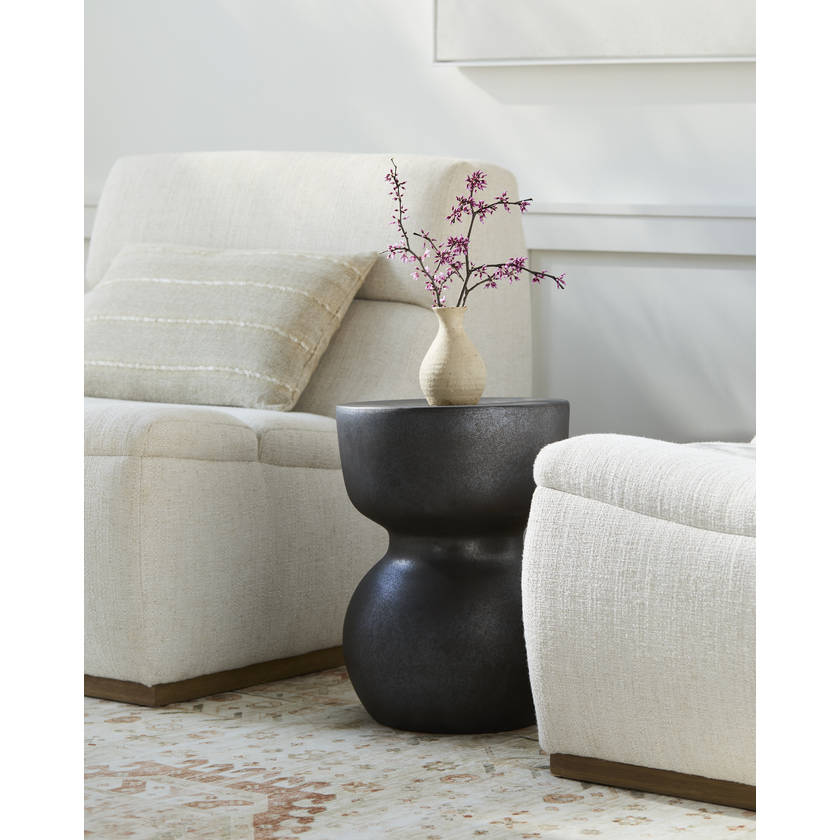 Marisel Charcoal Garden Stool