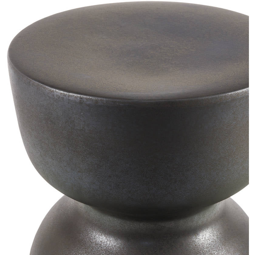 Marisel Charcoal Garden Stool