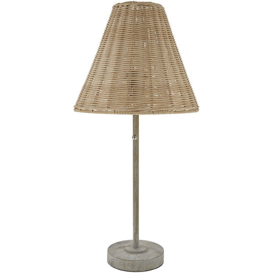 Taneisha Rustic Light Gray Table Lamp
