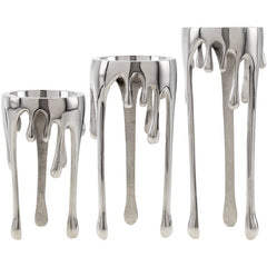 Keera Metallic - Silver Candleholder