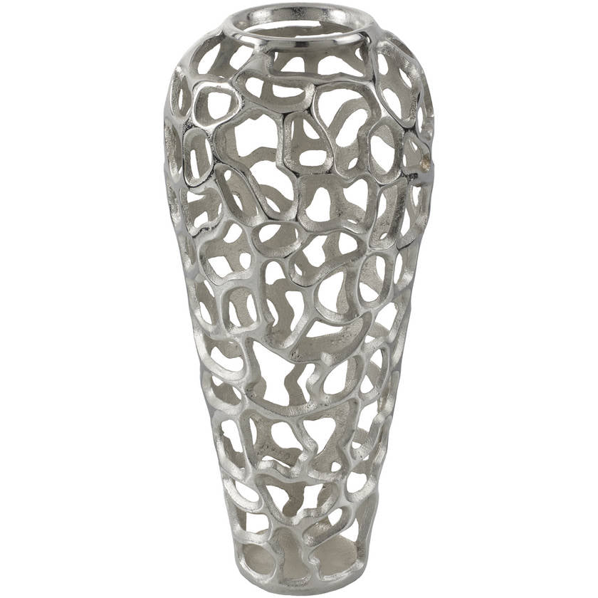 Corina Metallic - Silver Vase