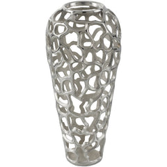 Corina Metallic - Silver Vase