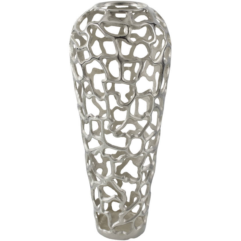 Debbi Metallic - Silver Vase