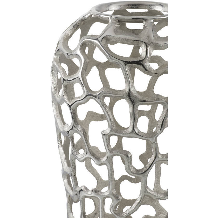 Debbi Metallic - Silver Vase