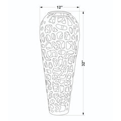 Brack Metallic - Silver Vase