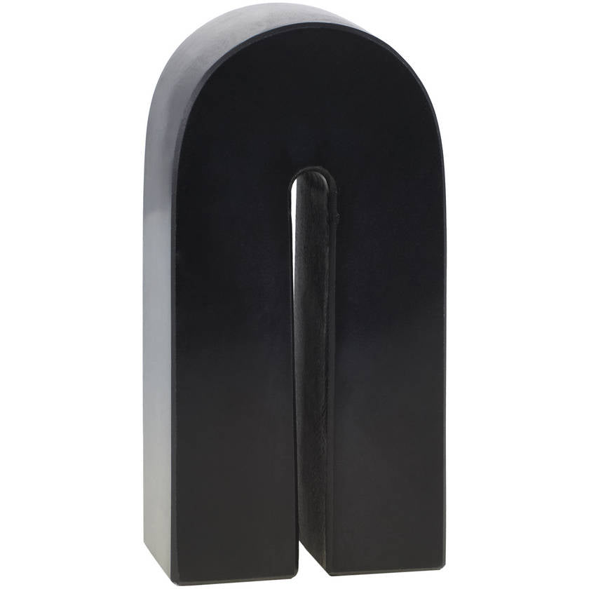 Oblong Black Decorative Sculpture