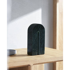 Oblong Green Decorative Sculpture