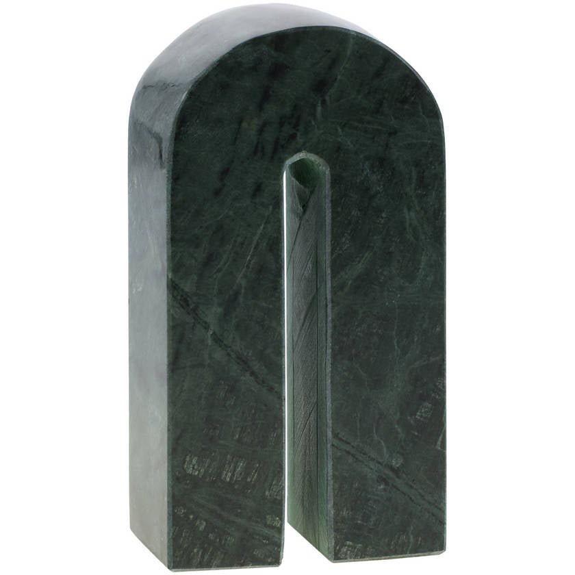 Oblong Green Decorative Sculpture