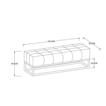 Lucille Brown Bench
