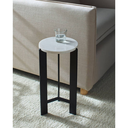 Corianna White End Table