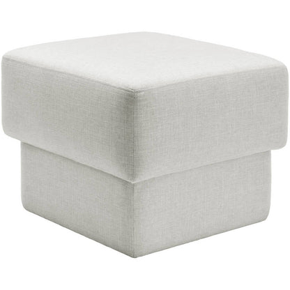 Viki White Ottoman