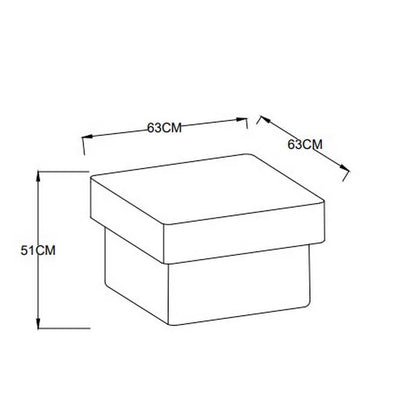Viki White Ottoman