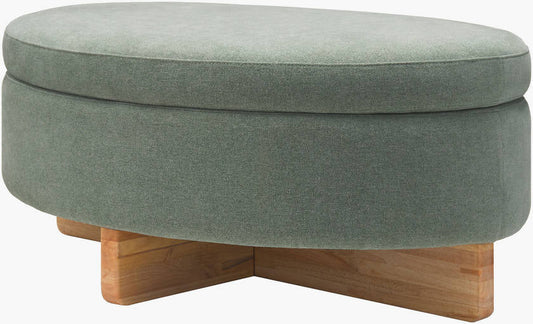 Sherece Teal Ottoman