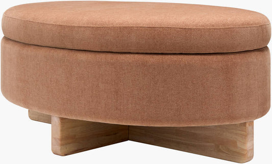 Sherece Peach Ottoman
