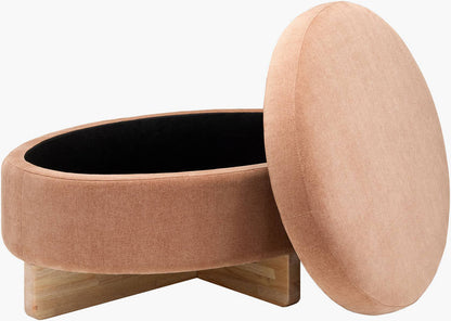 Sherece Peach Ottoman