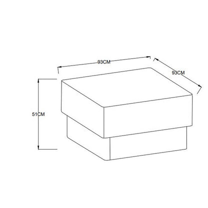 Shelonda White Ottoman