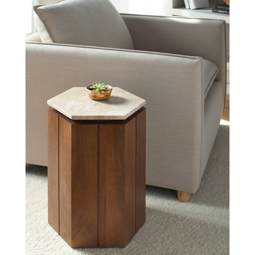 Marana Beige/Brown End Table