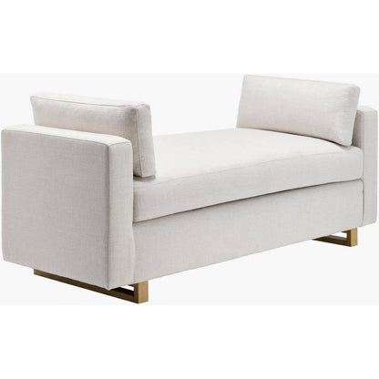 Marcella White/Brown Bench