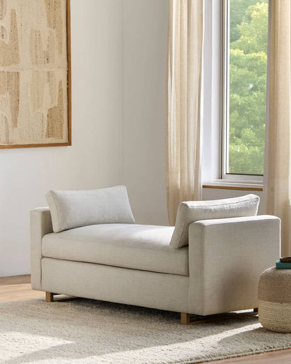 Marcella White/Brown Bench