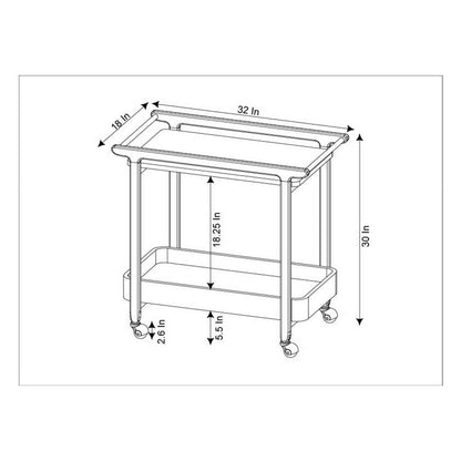 Thu Brown Bar Cart