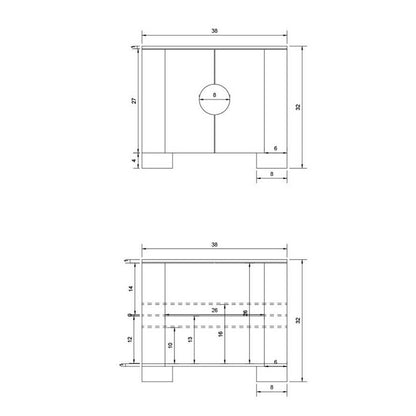 Renaldo Silver Cabinet