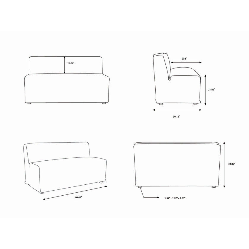 Lavaris Beige Bench