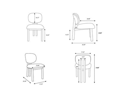 Sheanna Beige Dining Chair