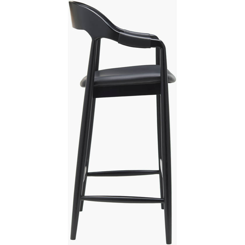 Kaeleigh Black Bar Stool