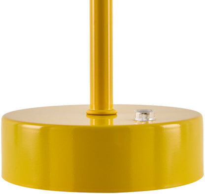 Myka Traditional Bright Yellow Table Lamp