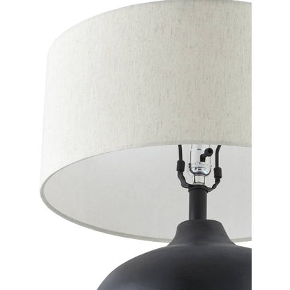 Christyna Rustic Black Table Lamp